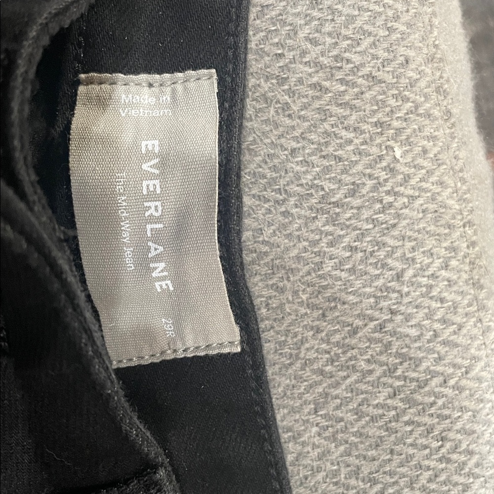 Everlane Black Wide Leg Jeans - Picture 4 of 4